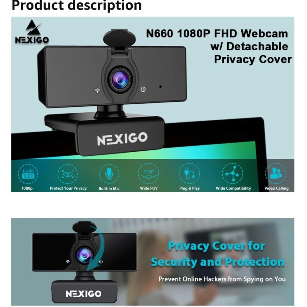 Nexigo USB Webcam